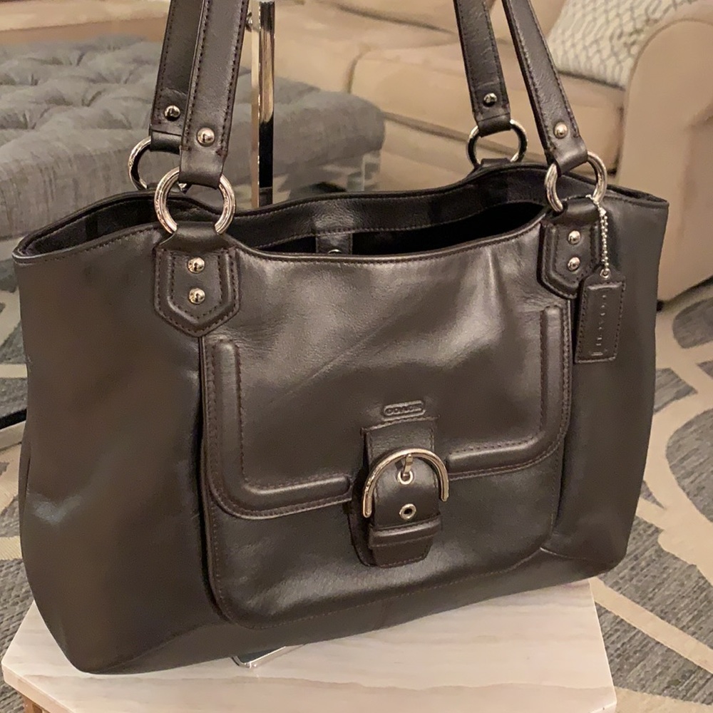 Coach Large Campbell Leather Belle Tote